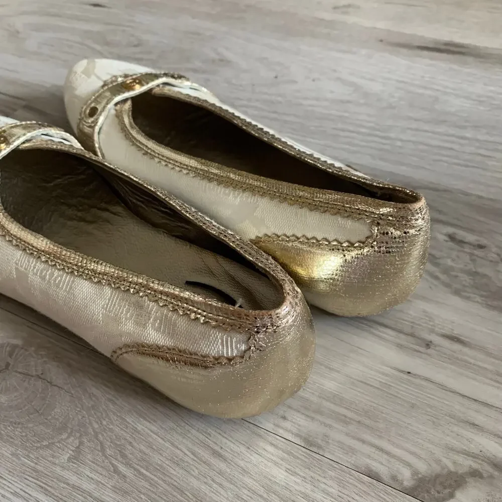 Just Cavalli Logo Flats Size 7.5 - Picture 4 of 5